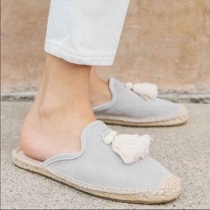 Soludos Tassel Gray Mules 8.5